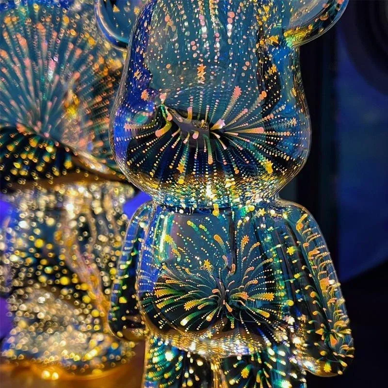 LED 3D Celestial Bear Night Light USB Projector – Enchanting Space-Themed Lighting 2 LED 3D Celestial Bear Night Light USB Projector – Enchanting Space-Themed Lighting - Image 2